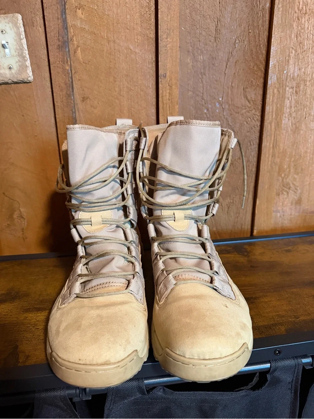 Nike Tactical Lace-Up Boots in Tan